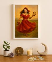 Quadro Decorativo Cigana Natasha 24x18cm - com vidro Quadro Decorativo Cigana Natasha 24x18cm - com vidro