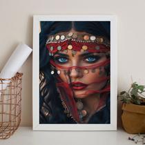 Quadro Decorativo Cigana - Olhar 24x18cm