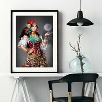 Quadro Decorativo Cigana Vidente - 60x48cm