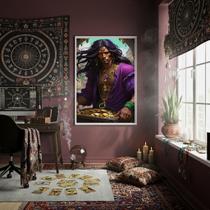 Quadro Decorativo Cigano Vladimir Pote Ouro - 70X50Cm