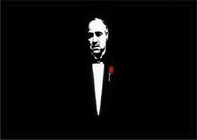 Quadro Decorativo Cinema O Poderoso Chefão The Godfather Filmes Quartos Salas Com Moldura RC000