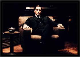 Quadro Decorativo Cinema O Poderoso Chefão The Godfather Filmes Quartos Salas Com Moldura RC001