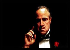 Quadro Decorativo Cinema O Poderoso Chefão The Godfather Filmes Quartos Salas Com Moldura RC003