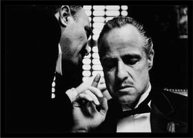 Quadro Decorativo Cinema O Poderoso Chefão The Godfather Filmes Quartos Salas Com Moldura RC004