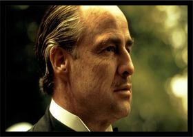 Quadro Decorativo Cinema O Poderoso Chefão The Godfather Filmes Quartos Salas Com Moldura RC007