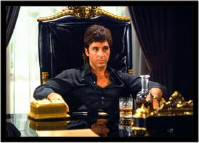 Quadro Decorativo Cinema O Poderoso Chefão The Godfather Filmes Quartos Salas Com Moldura RC016