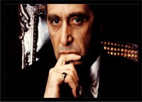 Quadro Decorativo Cinema O Poderoso Chefão The Godfather Filmes Quartos Salas Com Moldura RC022