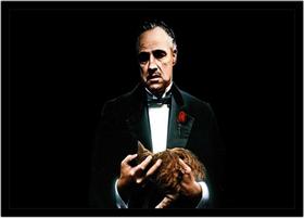 Quadro Decorativo Cinema O Poderoso Chefão The Godfather Filmes Quartos Salas Com Moldura RC024
