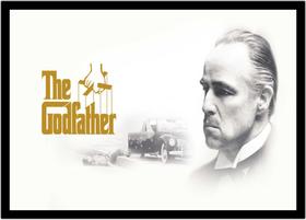 Quadro Decorativo Cinema O Poderoso Chefão The Godfather Filmes Quartos Salas Com Moldura RC026