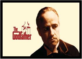 Quadro Decorativo Cinema O Poderoso Chefão The Godfather Filmes Quartos Salas Com Moldura RC027