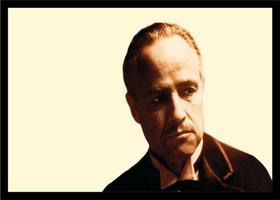 Quadro Decorativo Cinema O Poderoso Chefão The Godfather Filmes Quartos Salas Com Moldura RC028