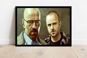 Quadro Decorativo Cinema Séries Breaking Bad Filmes Quartos Salas Com Moldura RC034 - Vital Printer