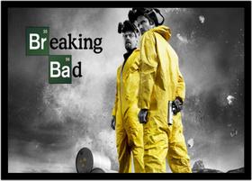 Quadro Decorativo Cinema Séries Breaking Bad Filmes Quartos Salas Com Moldura RC035