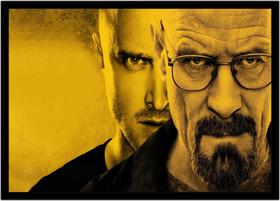 Quadro Decorativo Cinema Séries Breaking Bad Filmes Quartos Salas Com Moldura RC036