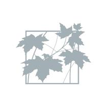 Quadro Decorativo Cinza Mdf Folhas Secas 40X20Cm