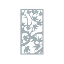 Quadro Decorativo Cinza Mdf Folhas Selvagens 40X20Cm Quadro Decorativo Cinza Mdf Folhas Selvagens 40X20Cm