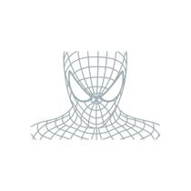 Quadro Decorativo Cinza Mdf Homem Aranha Spider 40X20Cm