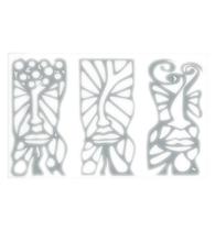 Quadro Decorativo Cinza Mdf Trio Essência Expressão 40X20Cm