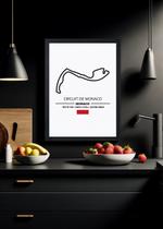 Quadro Decorativo Circuito de Monaco Formula 1 Com Vidro Tamanho:21cm x 30cm (A4) Quadro Decorativo Circuito de Monaco Formula 1 Com Vidro Tamanho:21cm x 30cm (A4)