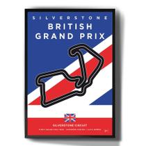 Quadro Decorativo Circuito De Silverstone Grand Prix