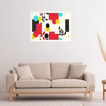 Quadro Decorativo Círculo Folhas Geométrico - 50x70cm Quadro Decorativo Círculo Folhas Geométrico - 50x70cm