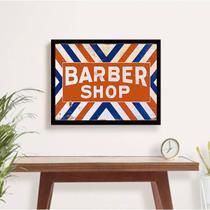 Quadro Decorativo Classic Barber Shop 45x34cm
