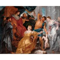 Quadro Decorativo Clássico O Julgamento de Salomão - Peter Paul Rubens, Arte Famosa em Tela acetinada