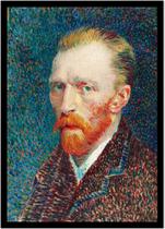 Quadro Decorativo Clássicos Autorretrato Vincent Van Gogh (1886) Quartos Salas Com Moldura RC007