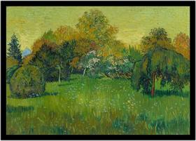 Quadro Decorativo Clássicos O Jardim Do Poeta Van Gogh (1887) Quartos Salas Com Moldura RC009
