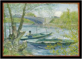 Quadro Decorativo Clássicos Pont de Clichy Van Gogh (1887) Quartos Salas Com Moldura RC010