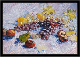 Quadro Decorativo Clássicos Uvas, Limões, Peras Maçã Van Gogh (1887) Quartos Salas Com Moldura RC012 Quadro Decorativo Clássicos Uvas, Limões, Peras Maçã Van Gogh (1887) Quartos Salas Com Moldura RC012