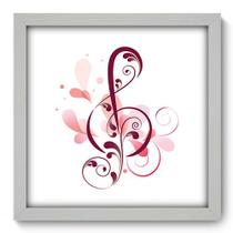 Quadro Decorativo - Clave de Sol - 33cm x 33cm - 053qdgb