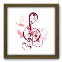 Quadro Decorativo - Clave de Sol - 33cm x 33cm - 053qdgm