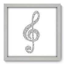 Quadro Decorativo - Clave de Sol - 33cm x 33cm - 093qdgb