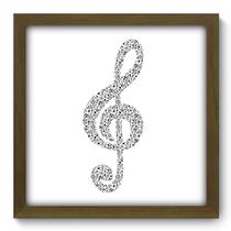 Quadro Decorativo - Clave de Sol - 33cm x 33cm - 093qdgm