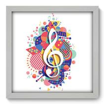 Quadro Decorativo - Clave de Sol - 33cm x 33cm - 100qdgb