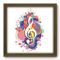 Quadro Decorativo - Clave de Sol - 33cm x 33cm - 100qdgm