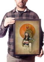 Quadro Decorativo Cleópatra Faraó Arte Egito