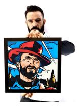 Quadro Decorativo Clint Eastwood Pop Arte