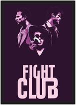 Quadro Decorativo Clube Da Luta Séries Filmes Cinema Decorações Com Moldura G01