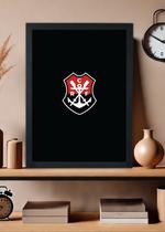 Quadro Decorativo Clube de Regatas Flamengo - Com vidro