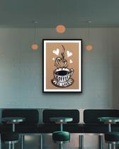 Quadro Decorativo Coffee Is Love - 70X50Cm