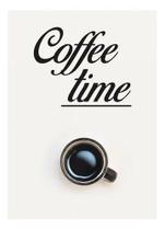 Quadro Decorativo Coffee Time Impressão Direta Mdf 20x30cm