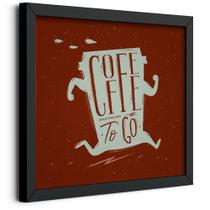 Quadro Decorativo Coffee to Go - Arteteca