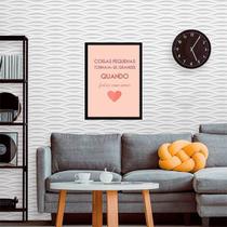 Quadro Decorativo Coisas Pequenas Feitas Com Amor 45x34cm