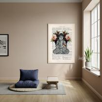 Quadro Decorativo Colagem de Buda - 70x50cm Quadro Decorativo Colagem de Buda - 70x50cm