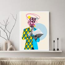 Quadro Decorativo Colors Men Moldura Branca Quadro Decorativo Colors Men Moldura Branca