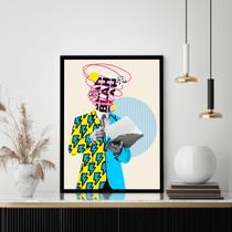 Quadro Decorativo Colors Men Moldura Preta