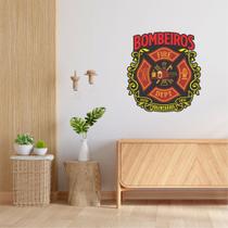 Quadro Decorativo com apliques FIRE DEPT