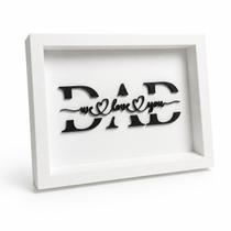 Quadro Decorativo com Frase Presente para o Dia dos Pais Quadro Decorativo com Frase Presente para o Dia dos Pais